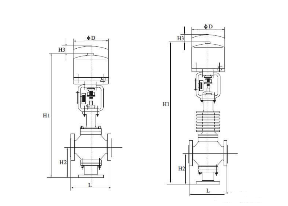 電動三通調節(jié)閥工作原理圖