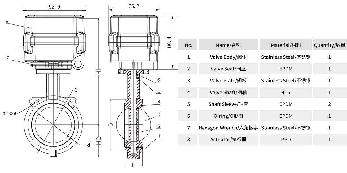 科威納COVNA微型電動(dòng)不銹鋼對夾式蝶閥_A150-T系列-零部件.jpg